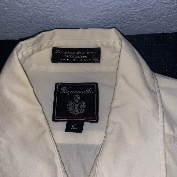 Faconnable Women’s Long Sleeve Button Down Shirt Size XL White - Picture 6 of 6